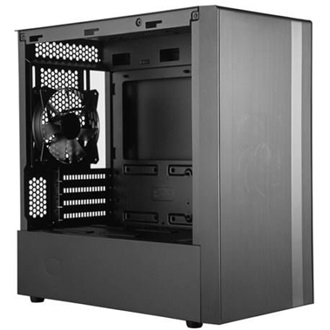 Cooler Master MasterBox NR400 táp nélküli ablakos MT Mini Tower számítógépház fekete (ODD nélkül)