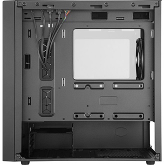 Cooler Master MasterBox NR400 táp nélküli ablakos MT Mini Tower számítógépház fekete (ODD nélkül)