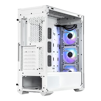 Cooler Master MasterBox TD500 Mesh V2 ARGB táp nélküli ablakos Mid Tower számítógépház fehér