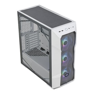 Cooler Master MasterBox TD500 Mesh V2 ARGB táp nélküli ablakos Mid Tower számítógépház fehér