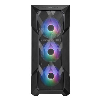 Cooler Master MasterBox TD500 Mesh V2 ARGB táp nélküli ablakos Mid Tower számítógépház fekete