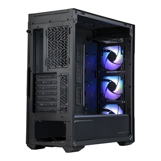 Cooler Master MasterBox TD500 Mesh V2 ARGB táp nélküli ablakos Mid Tower számítógépház fekete
