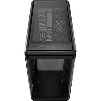 Cooler Master MasterFrame 360 Panorama táp nélküli ablakos Mid Tower számítógépház fekete