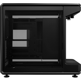 Cooler Master MasterFrame 360 Stage LCD táp nélküli ablakos Mid Tower számítógépház fekete