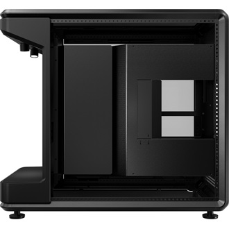 Cooler Master MasterFrame 360 Stage LCD táp nélküli ablakos Mid Tower számítógépház fekete