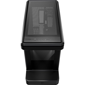 Cooler Master MasterFrame 360 Stage LCD táp nélküli ablakos Mid Tower számítógépház fekete