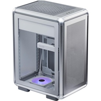 Cooler Master MasterFrame 400 Mesh táp nélküli ablakos MT Mini Tower számítógépház ezüst