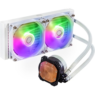 Cooler Master MasterLiquid 240L Core ARGB White processzor vízhűtő fehér