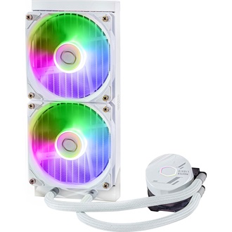 Cooler Master MasterLiquid 240L Core ARGB White processzor vízhűtő fehér