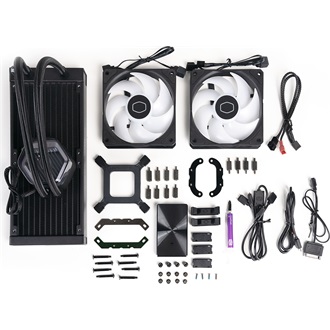 Cooler Master MasterLiquid 240 Atmos processzor vízhűtő  fekete