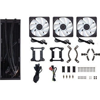 Cooler Master MasterLiquid 360L Core ARGB processzor vízhűtő fekete