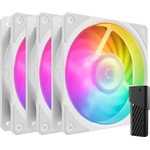 Cooler Master Mobius 120P ARGB 3-pack rendszerhűtő ventilátor kit fehér