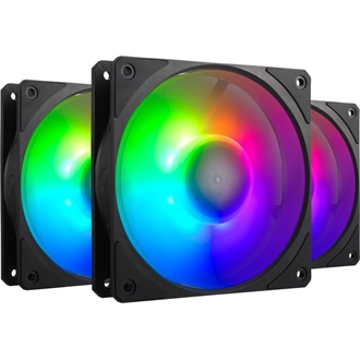 Cooler Master Mobius 120P ARGB 3-pack rendszerhűtő ventilátor kit fekete
