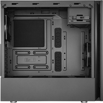 Cooler Master Silencio S600 táp nélküli ablakos Mid Tower számítógépház fekete