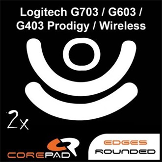 Corepad Skatez PRO 107 Logitech G703 / G603 Lightspeed / G403 HERO / G403 Prodigy / G403 Prodigy Wireless egértalp