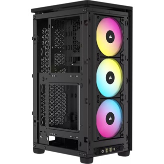 Corsair 2000D RGB AIRFLOW táp nélküli ablakos SFF számítógépház fekete