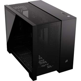 Corsair 2500D AIRFLOW Dual-Chamber táp nélküli ablakos Mid Tower számítógépház fekete