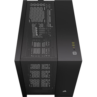 Corsair 2500D AIRFLOW Dual-Chamber táp nélküli ablakos Mid Tower számítógépház fekete