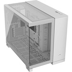 Corsair 2500X Dual-Chamber táp nélküli ablakos Mid Tower számítógépház fehér
