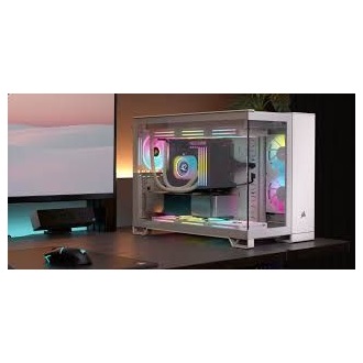 Corsair 2500X Dual-Chamber táp nélküli ablakos Mid Tower számítógépház fehér