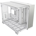 Corsair 2500X TG Dual-chamber táp nélküli ablakos MT Mini Tower számítógépház fehér-szürke