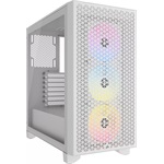 Corsair 3000D RGB AIRFLOW táp nélküli ablakos Mid Tower számítógépház fehér