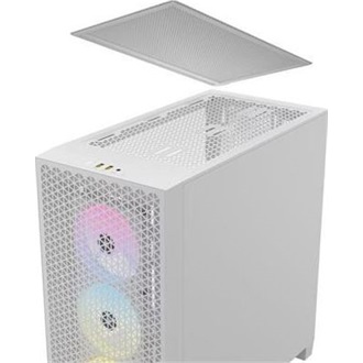 Corsair 3000D RGB AIRFLOW táp nélküli ablakos Mid Tower számítógépház fehér