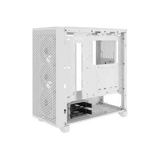 Corsair 3000D RGB AIRFLOW táp nélküli ablakos Mid Tower számítógépház fehér