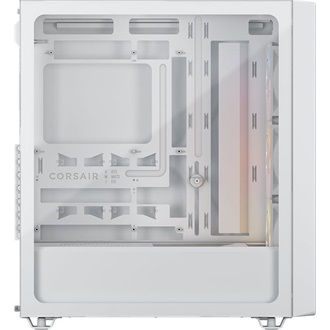 Corsair 3200D RS ARGB táp nélküli ablakos Mid Tower számítógépház fehér