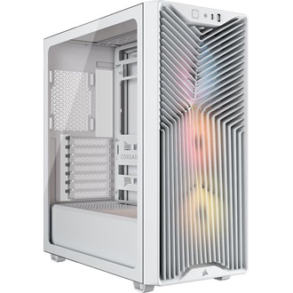 Corsair 3200D RS ARGB táp nélküli ablakos Mid Tower számítógépház fehér