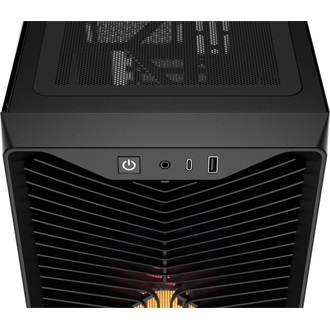 Corsair 3200D RS ARGB táp nélküli ablakos Mid Tower számítógépház fekete