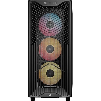 Corsair 3200D RS ARGB táp nélküli ablakos Mid Tower számítógépház fekete