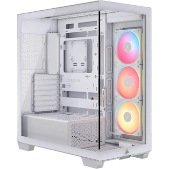 Corsair 3500X LX-R LINK táp nélküli ablakos Mid Tower számítógépház fehér