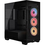 Corsair 3500X LX-R LINK táp nélküli ablakos Mid Tower számítógépház fekete