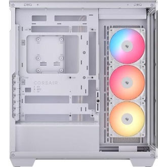Corsair 3500X RS-R ARGB táp nélküli ablakos Mid Tower számítógépház fehér