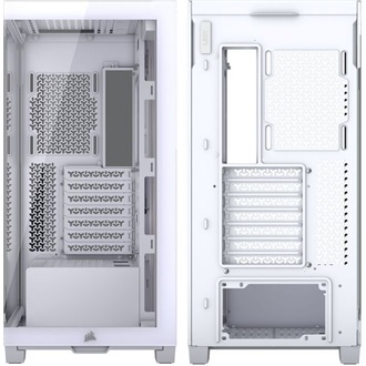 Corsair 3500X RS-R ARGB táp nélküli ablakos Mid Tower számítógépház fehér