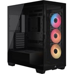 Corsair 3500X RS-R ARGB táp nélküli ablakos Mid Tower számítógépház fekete