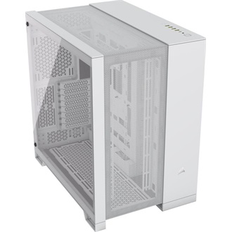 Corsair 6500D AIRFLOW Dual-Chamber táp nélküli ablakos Mid Tower számítógépház fehér
