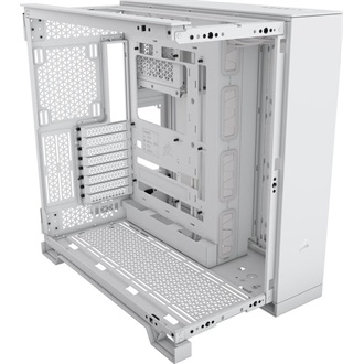 Corsair 6500D AIRFLOW Dual-Chamber táp nélküli ablakos Mid Tower számítógépház fehér