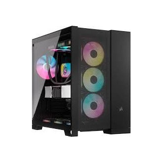 Corsair 6500D AIRFLOW Dual-Chamber táp nélküli ablakos Mid Tower számítógépház fekete