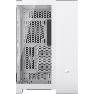 Corsair 6500X Dual-Chamber táp nélküli ablakos Mid Tower számítógépház fehér