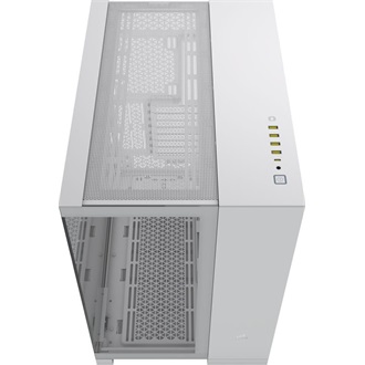 Corsair 6500X Dual-Chamber táp nélküli ablakos Mid Tower számítógépház fehér