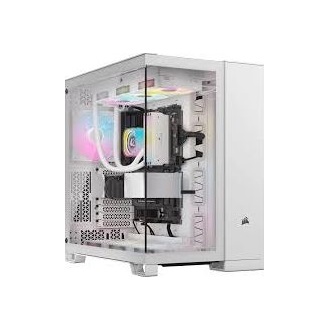 Corsair 6500X Dual-Chamber táp nélküli ablakos Mid Tower számítógépház fehér