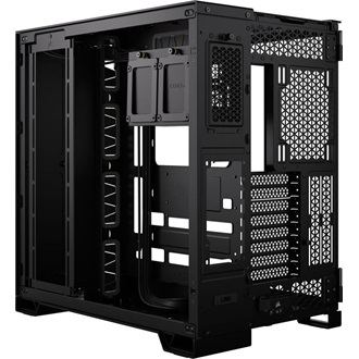 Corsair 6500X Dual-Chamber táp nélküli ablakos Mid Tower számítógépház fekete