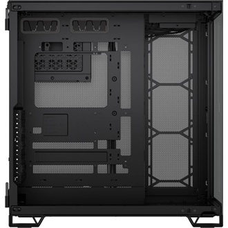 Corsair 6500X Dual-Chamber táp nélküli ablakos Mid Tower számítógépház fekete