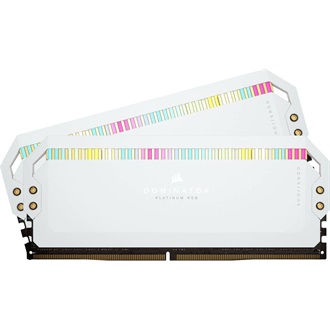 Corsair Dominator Platinum RGB 64GB 5200MT/s DDR5 memória CL40 Kit of 2 fehér RGB