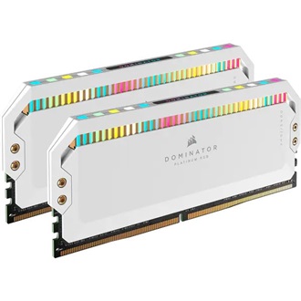 Corsair Dominator Platinum RGB 64GB 5200MT/s DDR5 memória CL40 Kit of 2 fehér RGB
