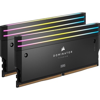 Corsair Dominator Titanium RGB 32GB 6400MT/s DDR5 memória CL32 Kit of 2 fekete RGB