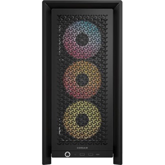 Corsair FRAME 4000D RS WOOD táp nélküli ablakos Mid Tower számítógépház fekete-barna