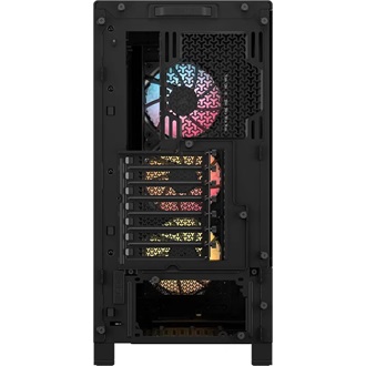 Corsair FRAME 4000D RS WOOD táp nélküli ablakos Mid Tower számítógépház fekete-barna